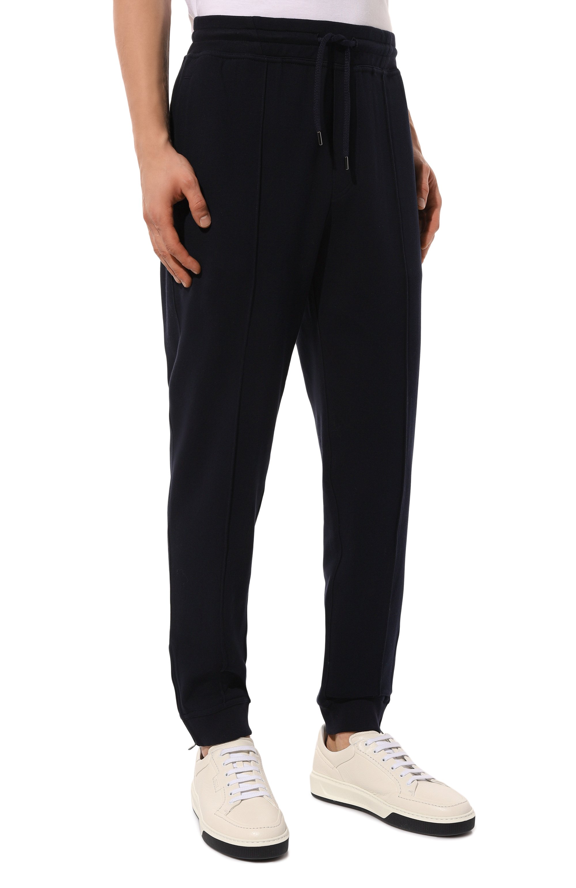 Хлопковые джоггеры BRUNELLO CUCINELLI, арт. MM8363211G, фото 3