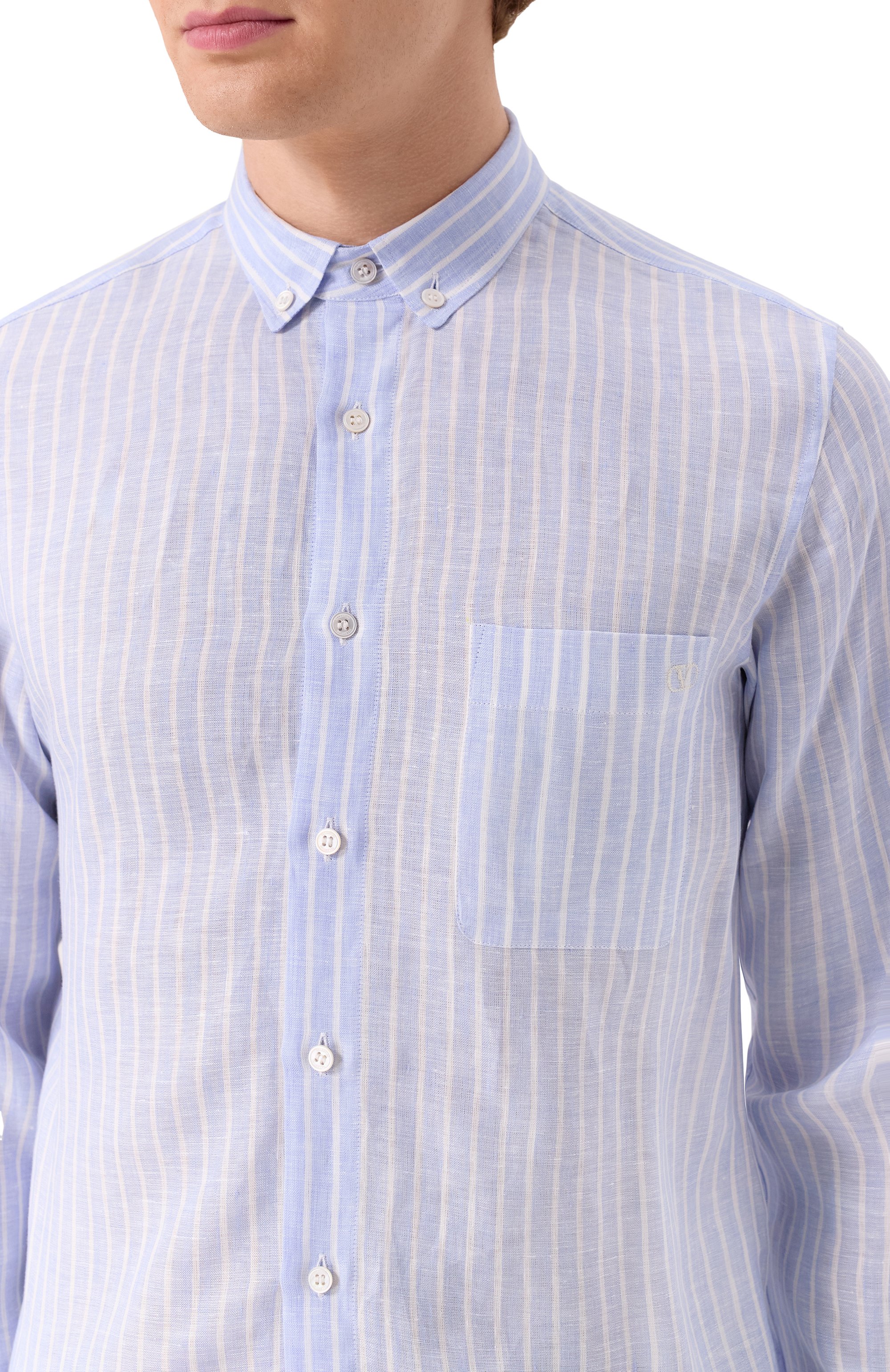 Льняная рубашка VALENTINO, арт. 6V3ABP85AL1, фото 5