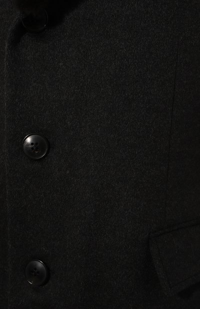 Пальто с воротником из нутрии ANDREA CAMPAGNA, арт. 24U039, фото 5