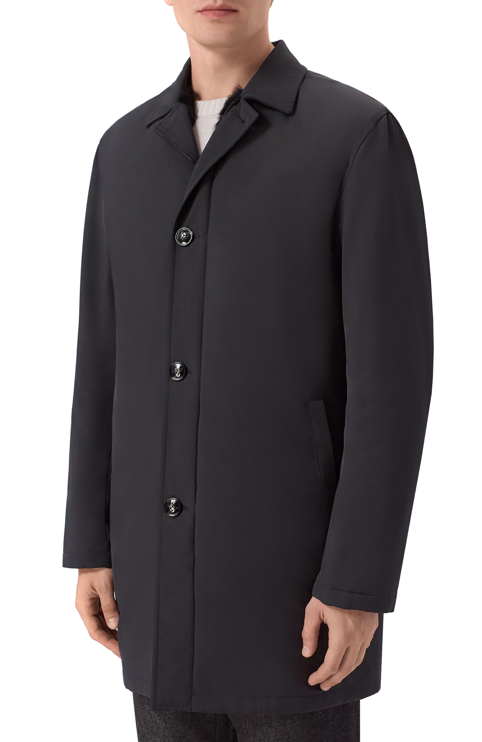 Пальто с подкладкой из овчины KITON, арт. UW1932AV0403F14, фото 3