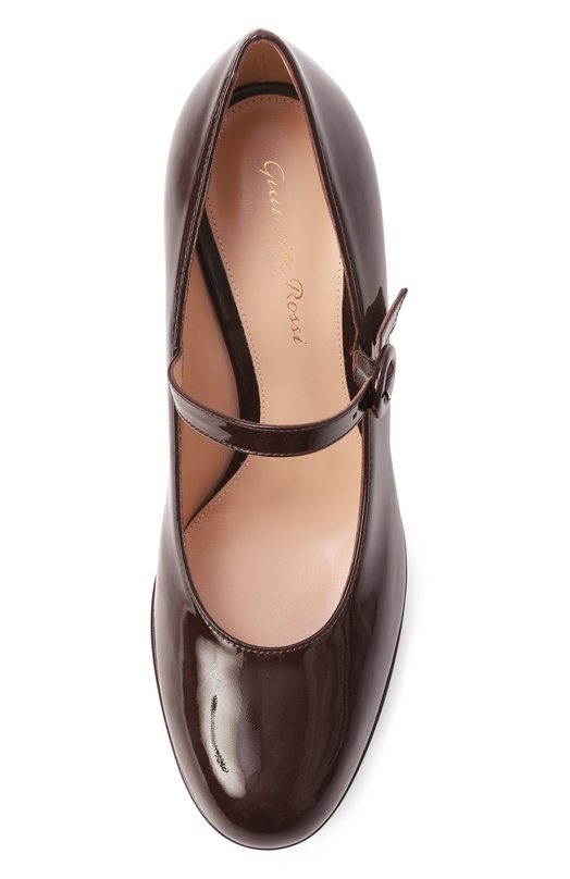 Лакированные туфли Mary Jane 100 Gianvito Rossi G25426.70RIC.NUIB0UR Бордовый  G25426.70RIC.NUIB0UR Фото 6