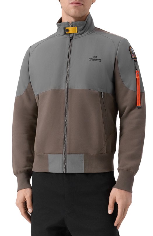 Комбинированная толстовка Parajumpers 25WMPMFLRE03 Коричневый  25WMPMFLRE03 Фото 3