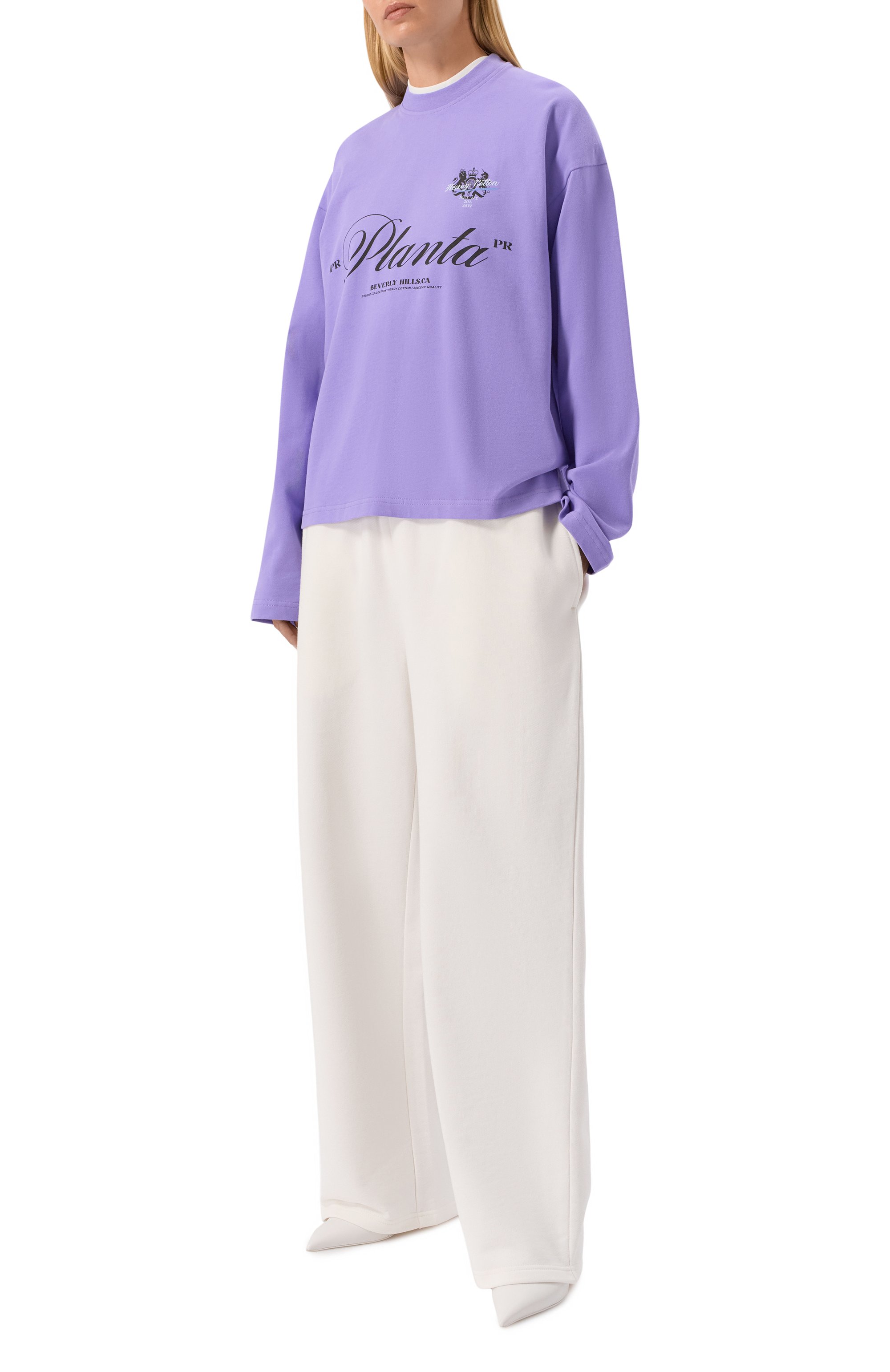 Хлопковый лонгслив PLANTA ROSA, арт. PR/L02.1/COMPLEXITY/220VELVET, фото 5