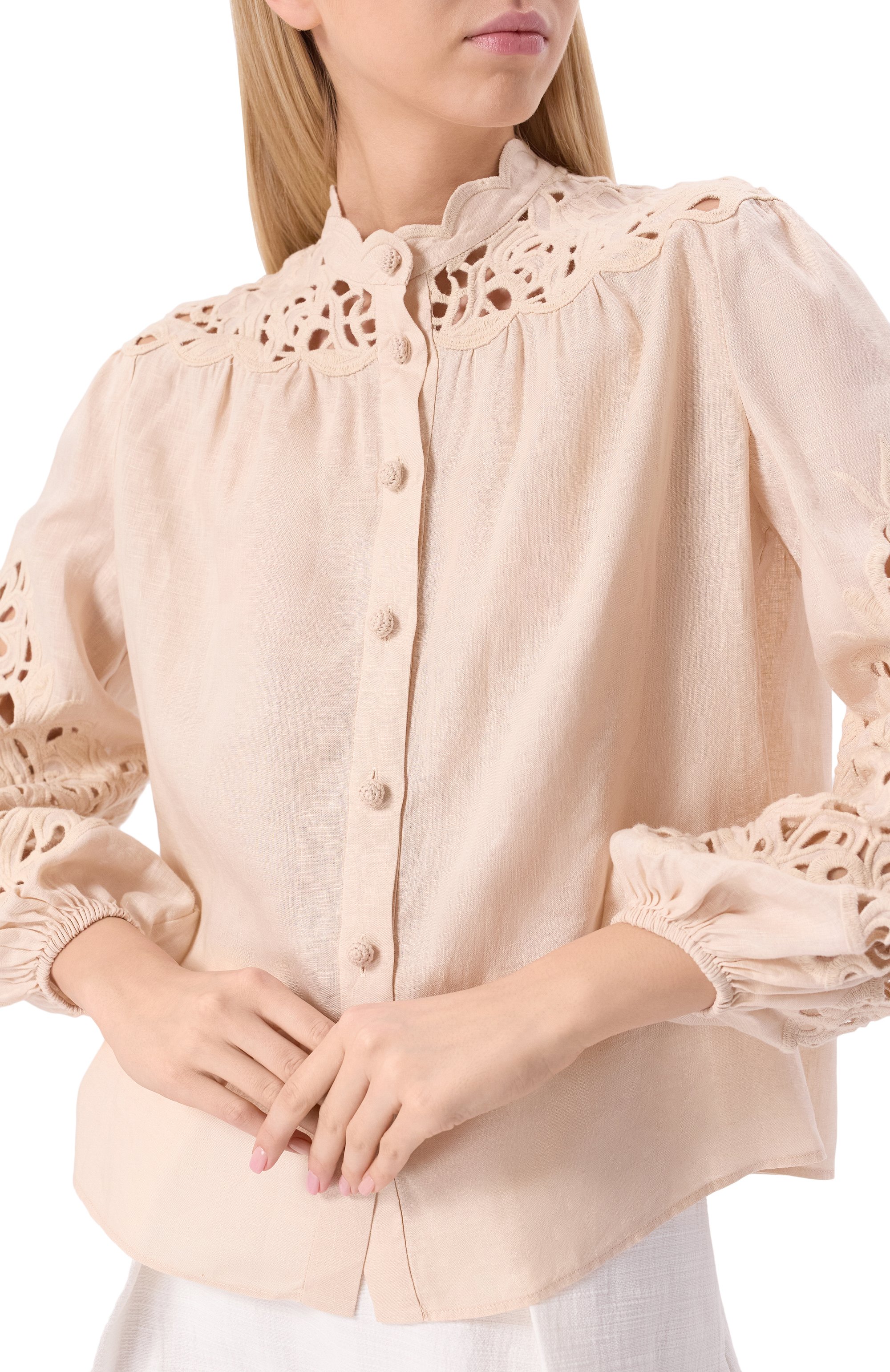 Льняная блузка ZIMMERMANN, арт. 1834TRS251, фото 5