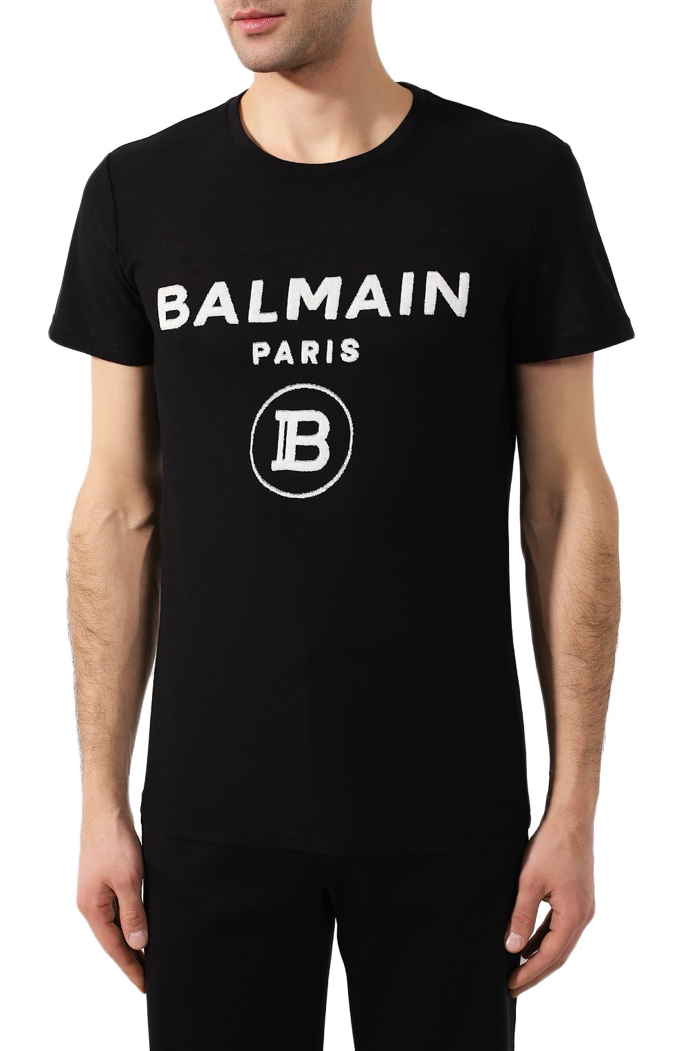 Хлопковая футболка BALMAIN, арт. TH11601/I203, фото 3