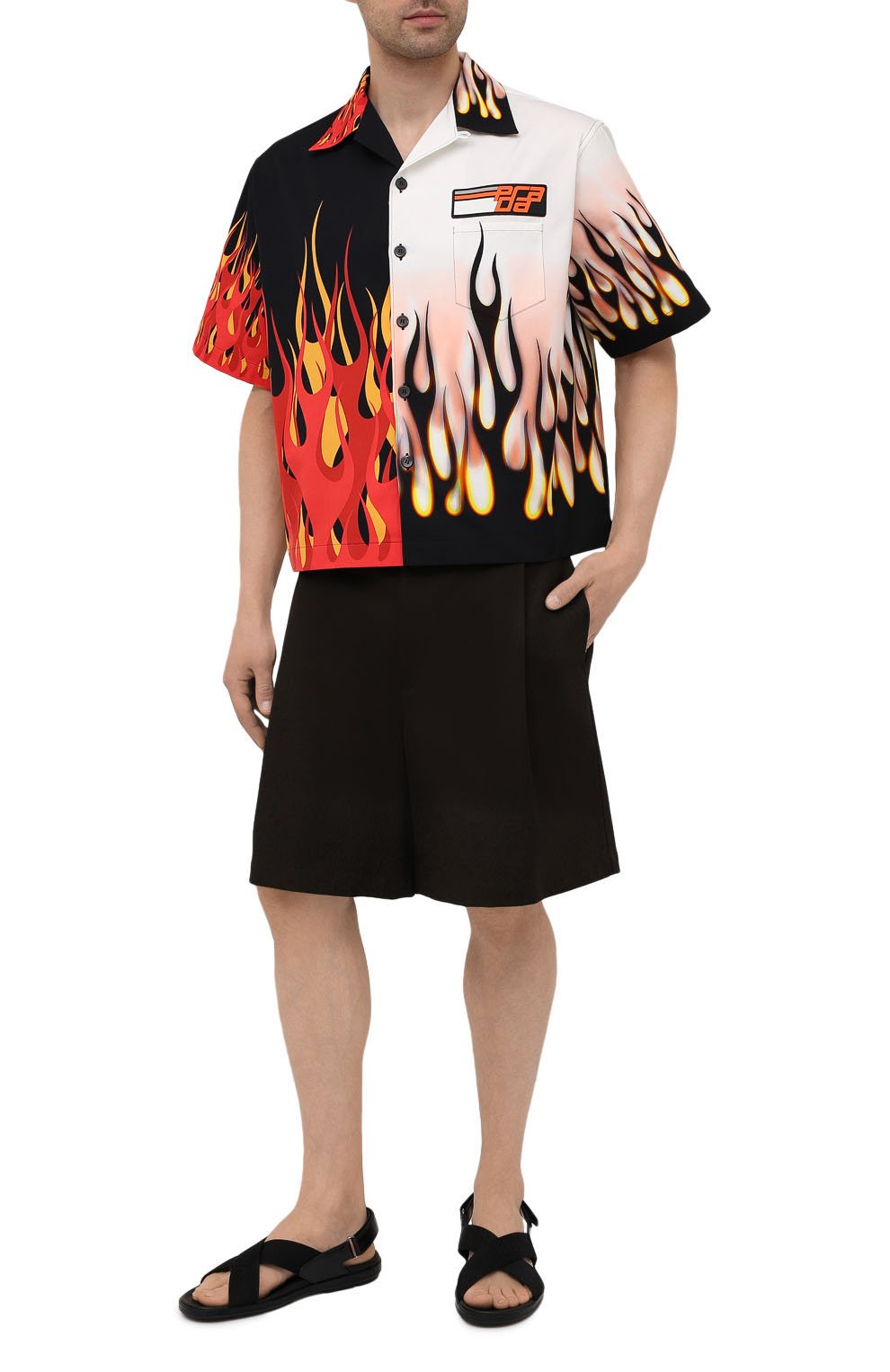 Комбинированные сандалии PRADA, арт. 2X3023-3KXS-F0002, фото 2