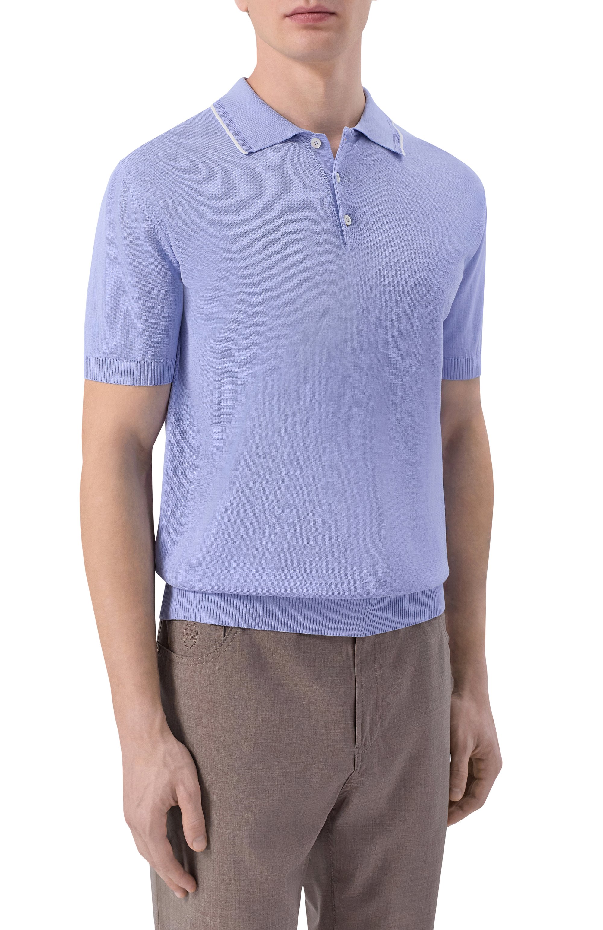 Хлопковое поло CANALI, арт. C1164/MK02460, фото 3