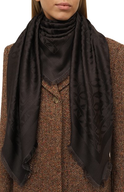 Шаль из шелка и шерсти BALLY, арт. WSC01N/SE096, фото 2