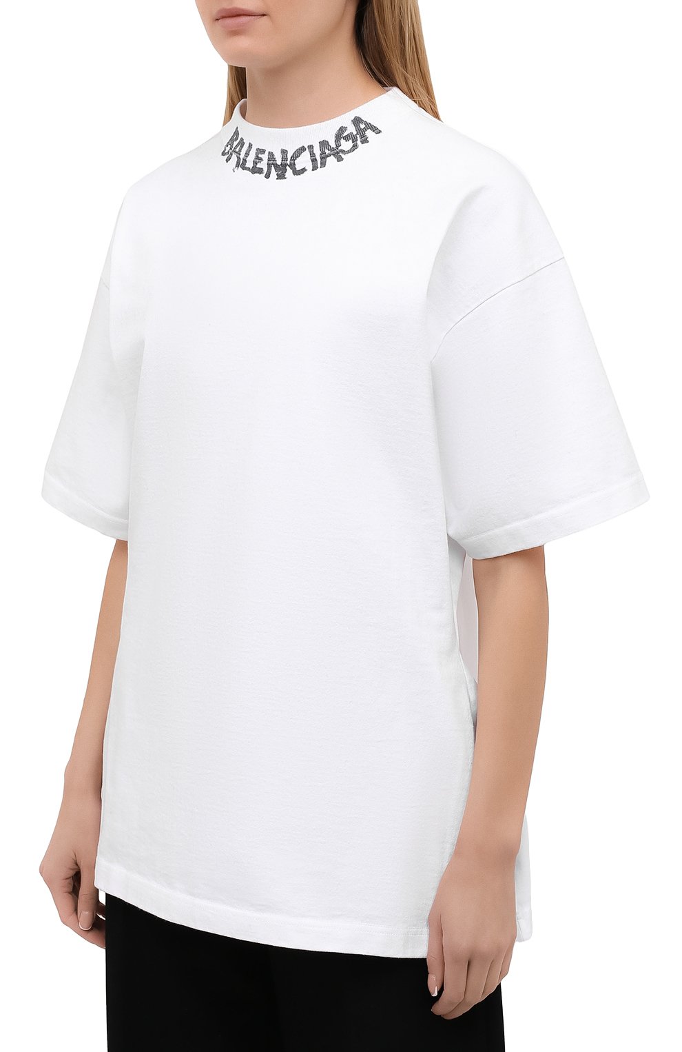 Хлопковая футболка BALENCIAGA, арт. 641590/TJV96, фото 3