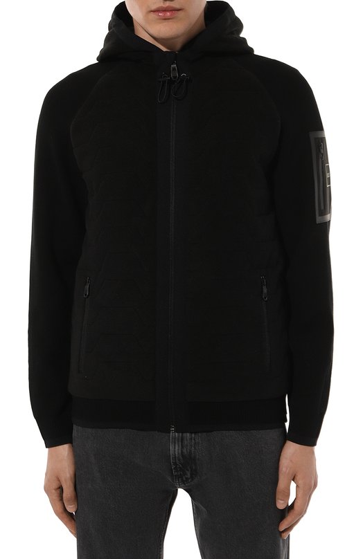 Комбинированная толстовка BOSS Green Чёрный, фото 3