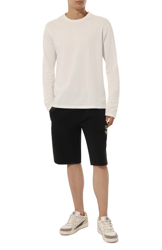 Хлопковые шорты Dolce & Gabbana GVF8AZ/HU7H9 Чёрный  GVF8AZ/HU7H9 Фото 2