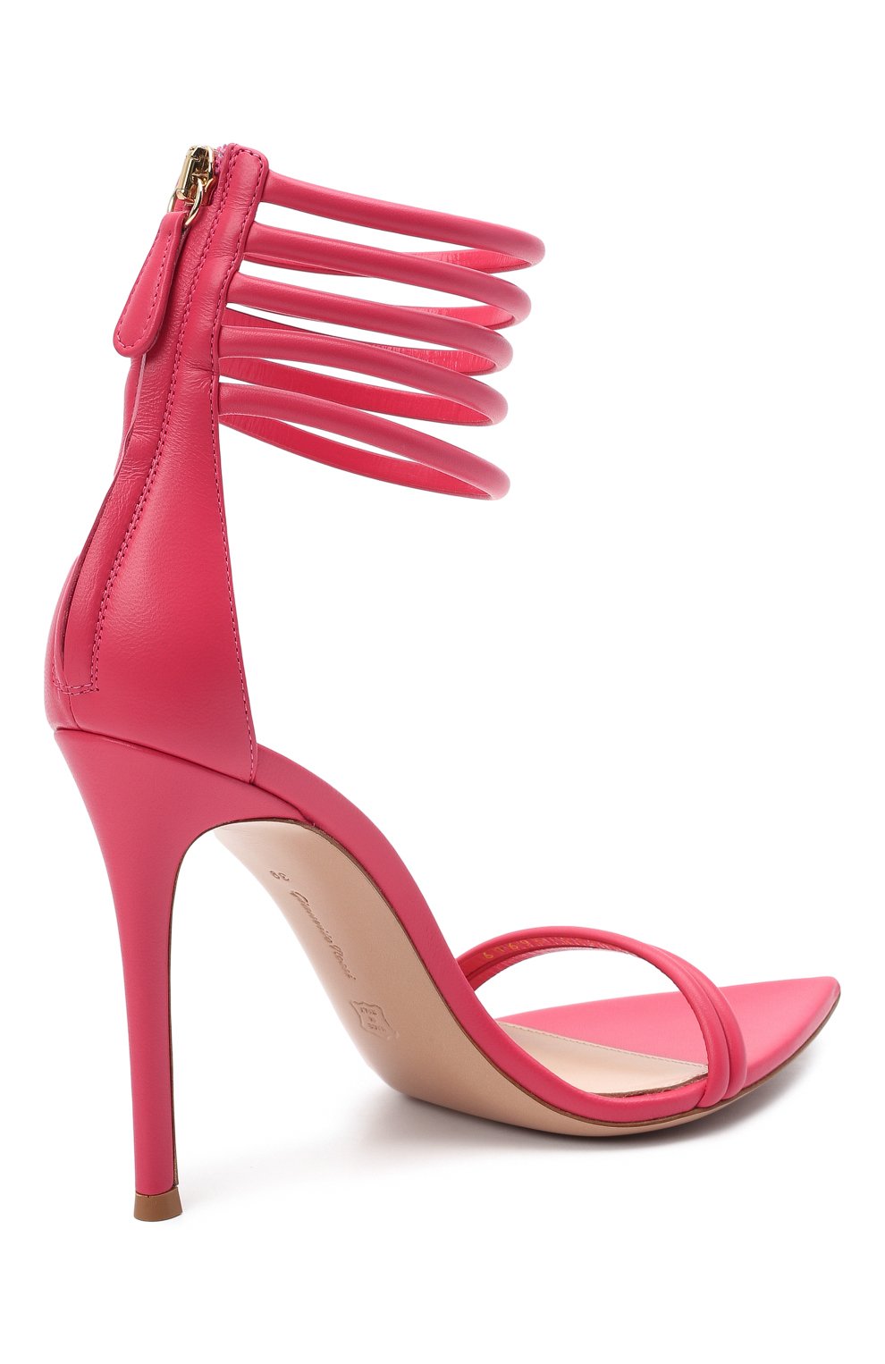 Кожаные босоножки dala GIANVITO ROSSI, арт. G61695.15RIC.NAPRUR0, фото 4