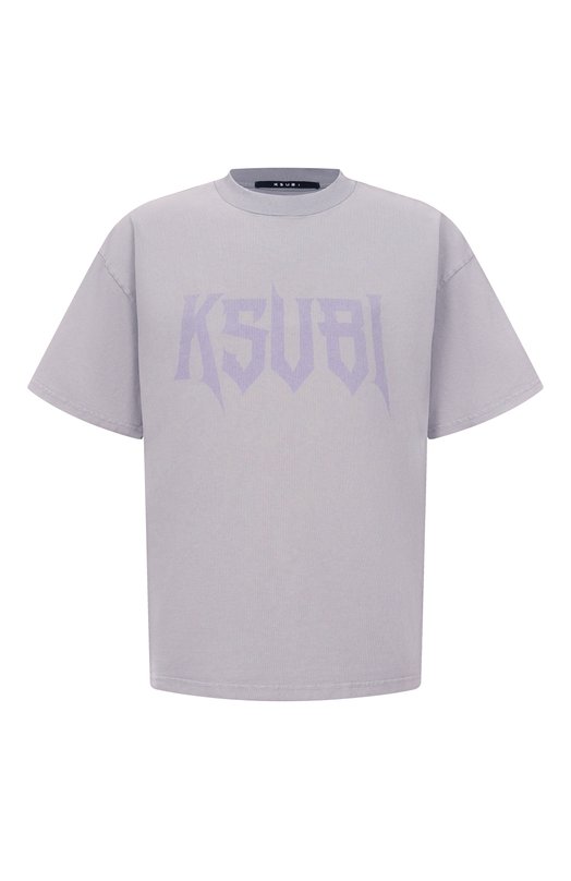 Хлопковая футболка Ksubi MFA25TE007 Серый MFA25TE007