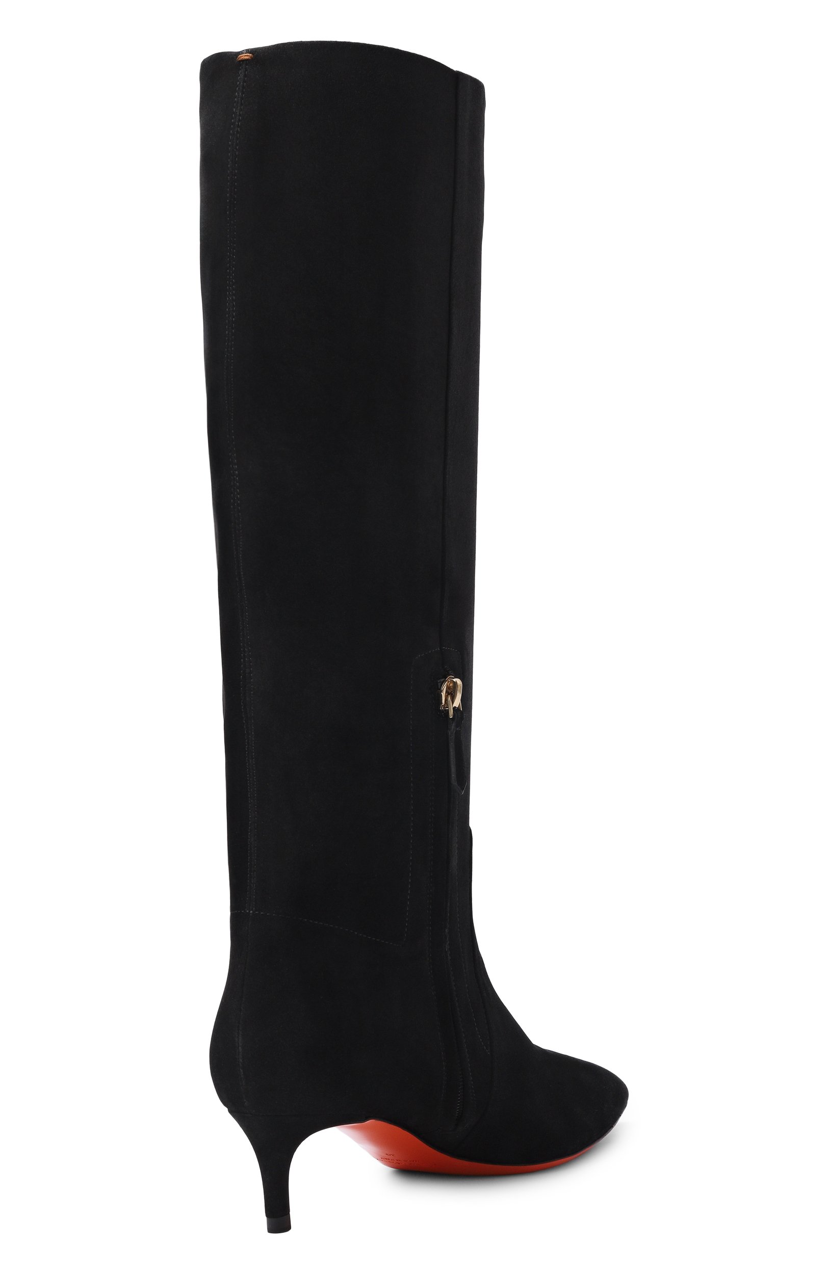 Замшевые сапоги SANTONI черного цвета по цене 185000 руб., арт. WSLG72436HI2SAEA, фото 5 Замшевые сапоги SANTONI, арт. WSLG72436HI2SAEA, фото 5