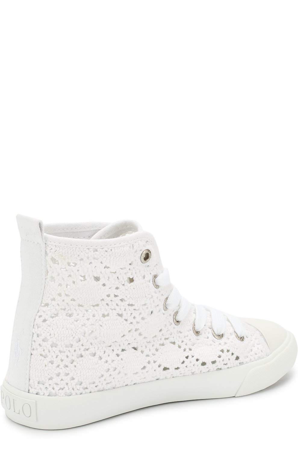 Высокие кружевные кеды POLO RALPH LAUREN, арт. HAMPTYN HI/CHIL, фото 3