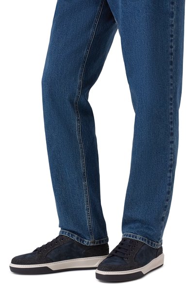 Замшевые кеды с отделкой из каймана ZILLI, арт. H0255AM1178VZBA09, фото 3