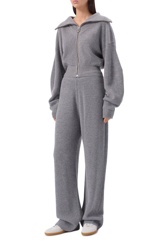 Кардиган из шерсти и кашемира Sportmax CALIPS0 Серый  CALIPS0 Фото 2