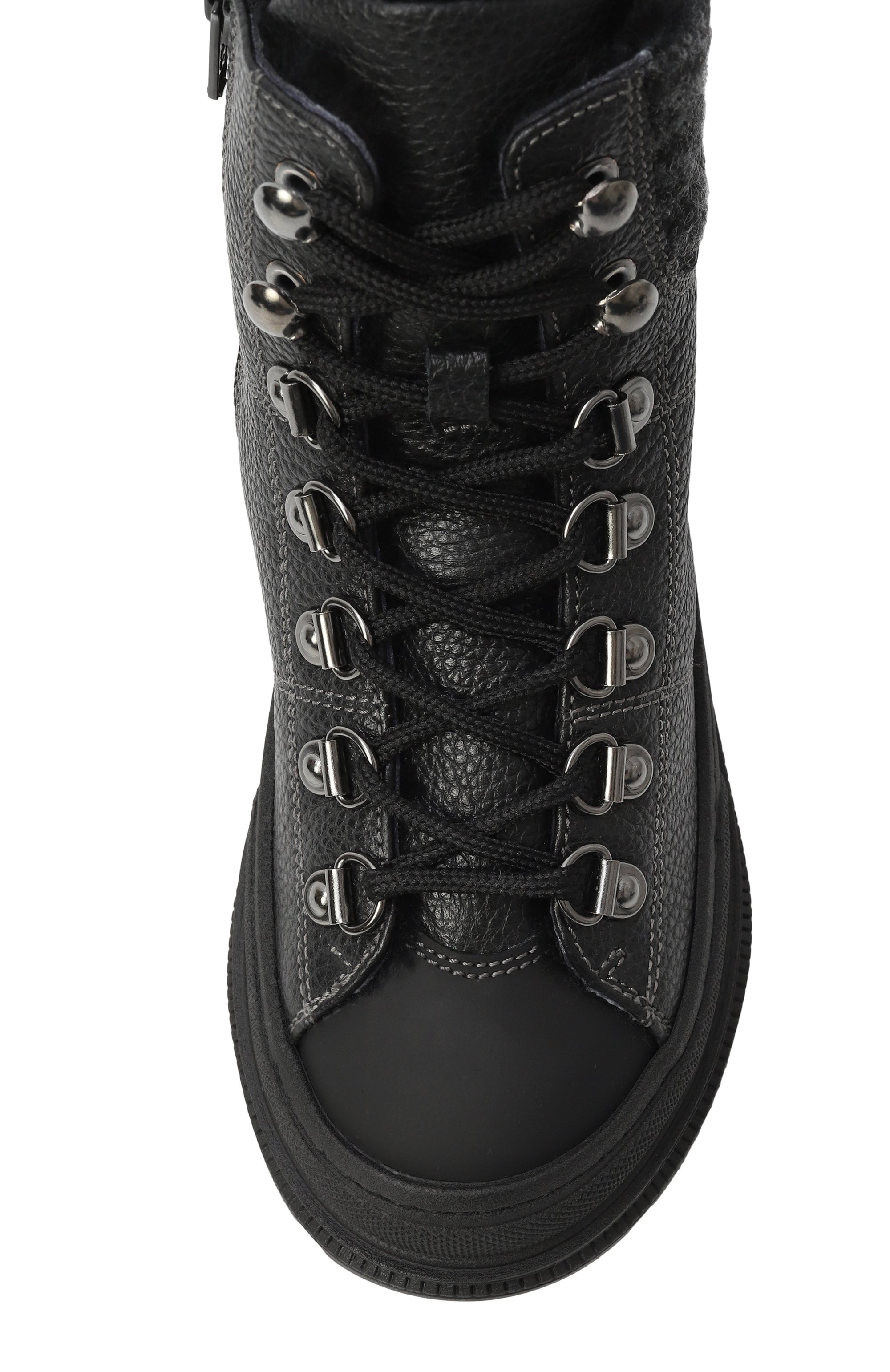 Комбинированные ботинки MISSOURI черного цвета по цене 31150 руб., арт. 85935 C/27-30, фото 4 Комбинированные ботинки MISSOURI, арт. 85935 C/27-30, фото 4