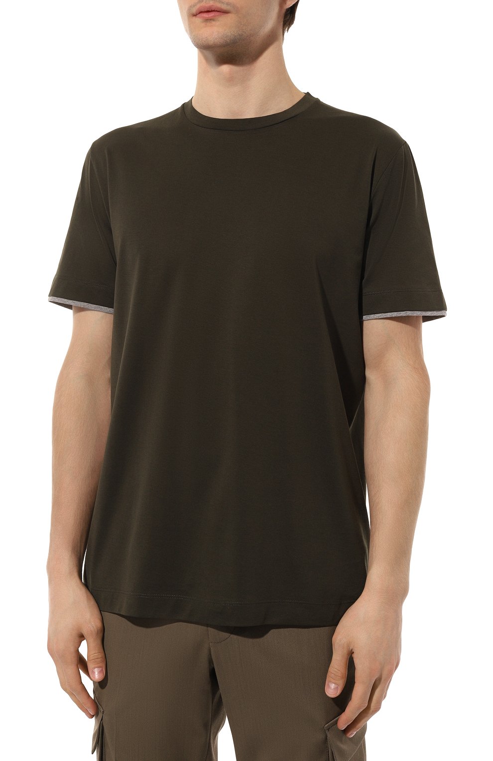 Хлопковая футболка CANALI, арт. T0691/MJ01037, фото 3