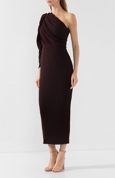 Платье-миди SOLACE LONDON фиолетового цвета по цене 84400 руб., арт. 0S24044, фото 3 Платье-миди SOLACE LONDON, арт. 0S24044, фото 3