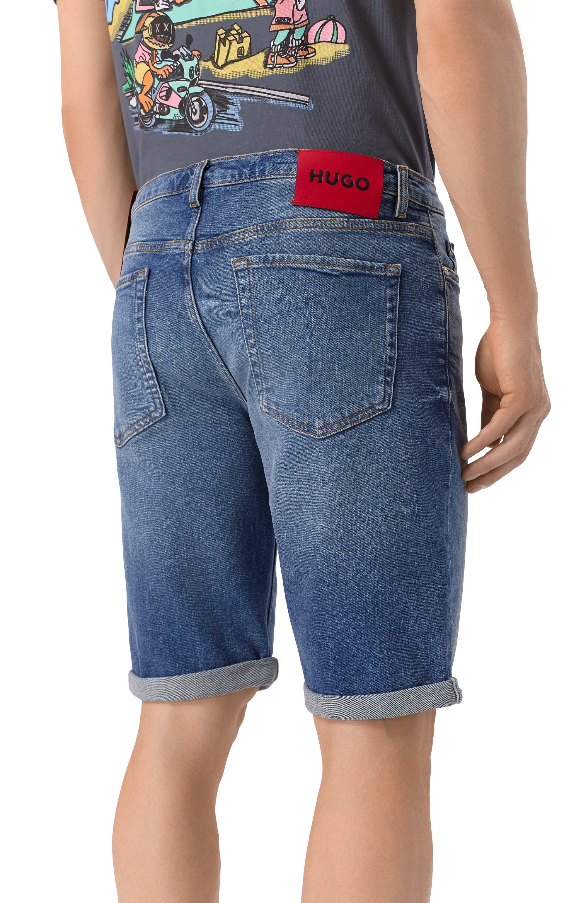Джинсовые шорты hugo 634/s HUGO, арт. 50537719, фото 4