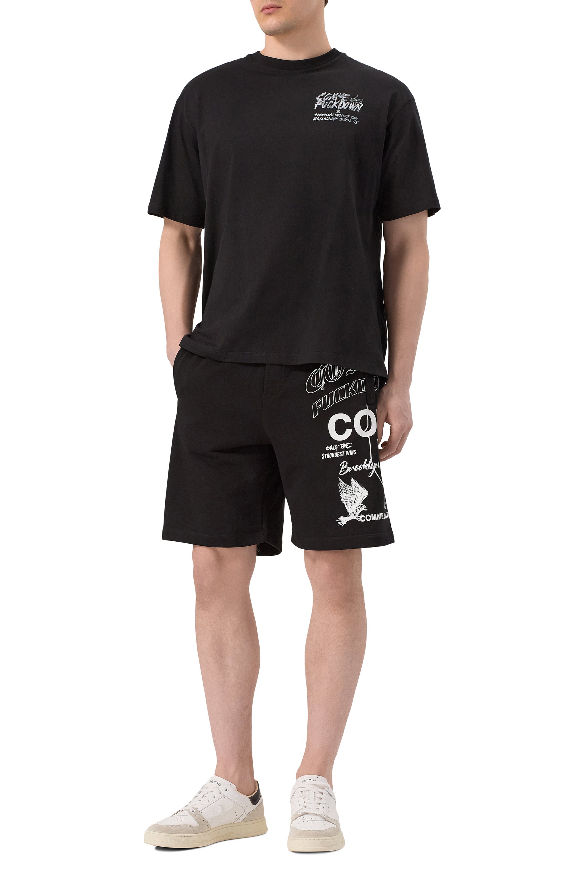 Хлопковые шорты COMME DES FUCKDOWN, арт. CFABM01543, фото 2
