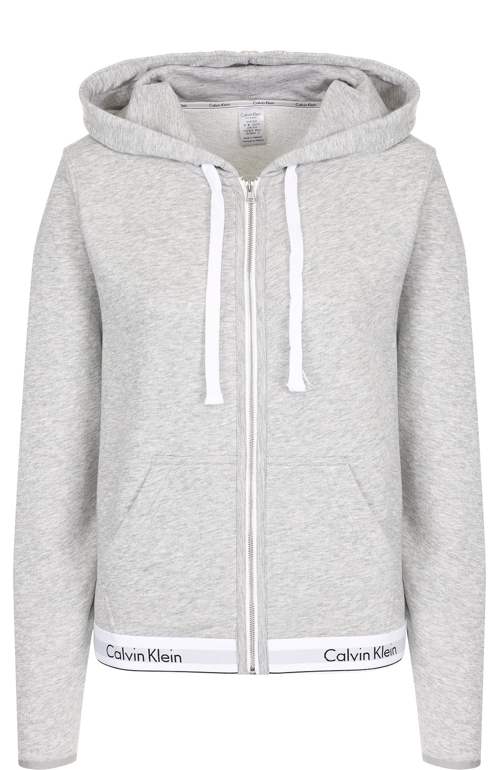 Хлопковый кардиган на молнии с капюшоном CALVIN KLEIN, арт. QS5667E, фото 1