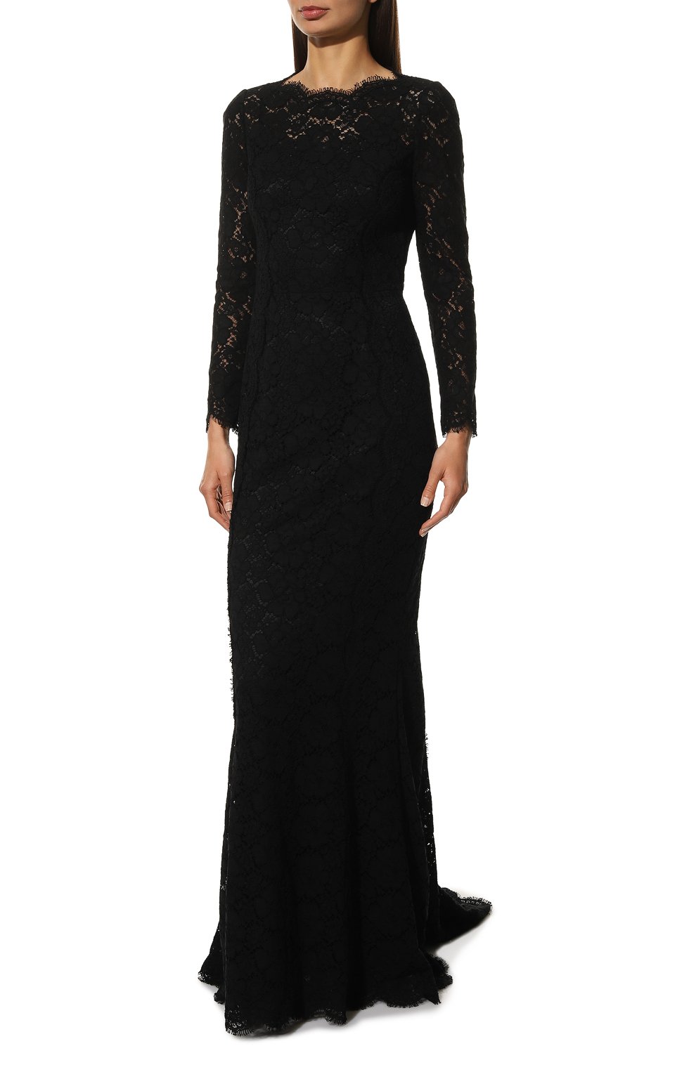 Платье DOLCE & GABBANA черного цвета по цене 693500 руб., арт. F67T3T/FLM8Z, фото 3 Платье DOLCE & GABBANA, арт. F67T3T/FLM8Z, фото 3