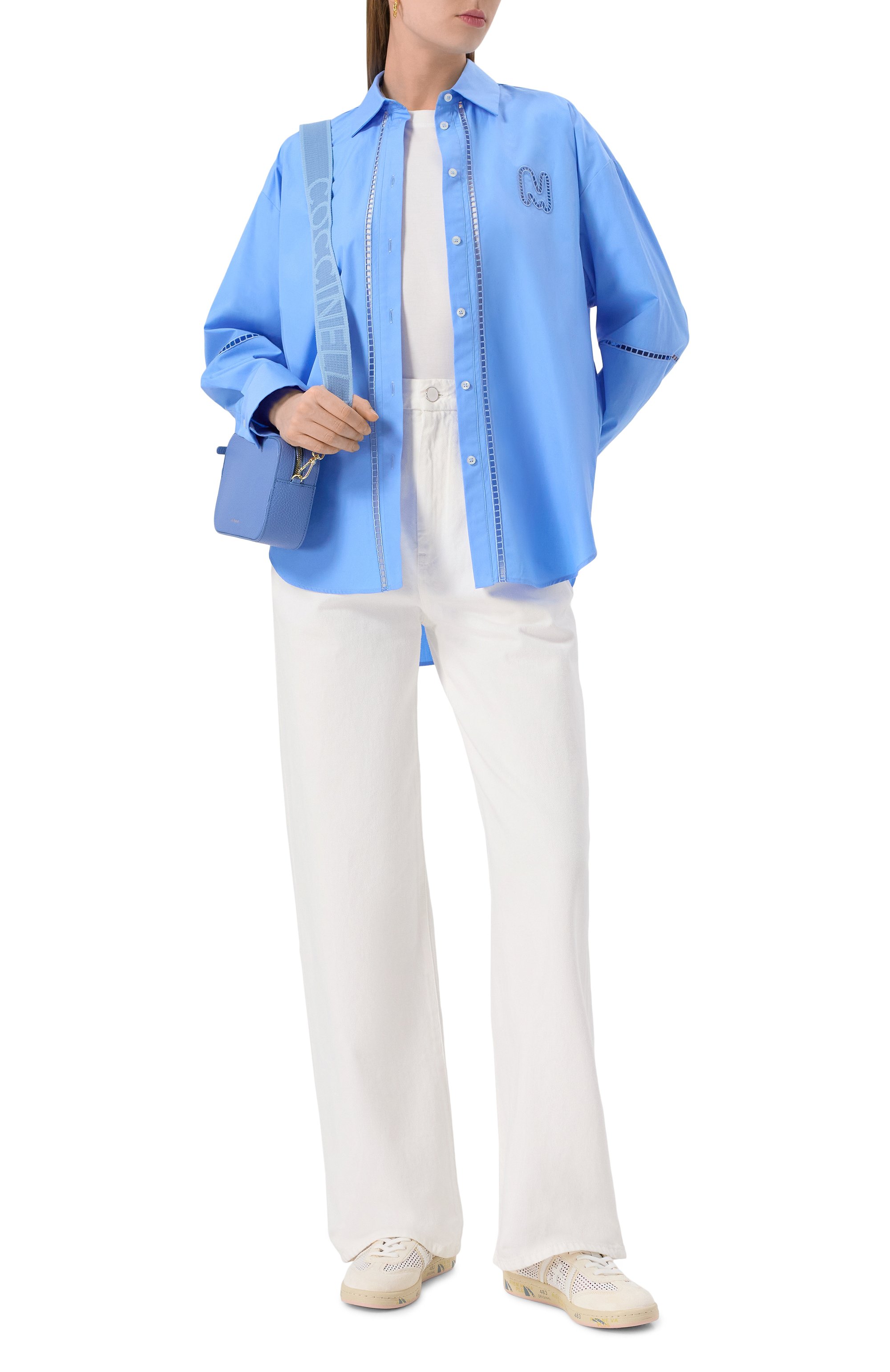 Хлопковая рубашка MSGM, арт. 3841MDE10X/257100, фото 2