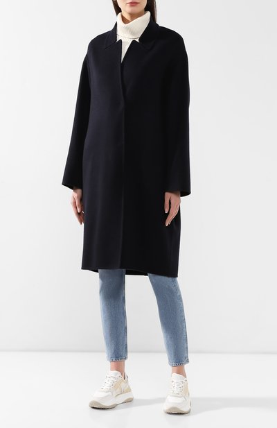 Шерстяное пальто STELLA MCCARTNEY темно-синего цвета по цене 118000 руб., арт. 548701/SMB09, фото 3 Шерстяное пальто STELLA MCCARTNEY, арт. 548701/SMB09, фото 3