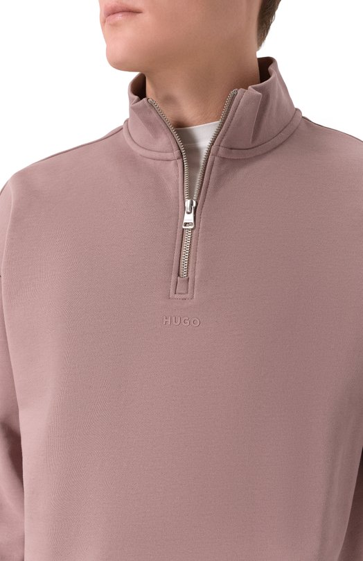 Хлопковый анорак HUGO 50525881 Розовый  50525881 Фото 5