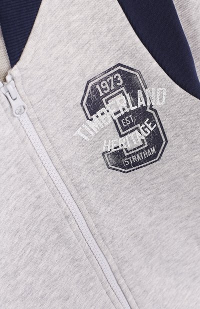 Хлопковый кардиган на молнии с контрастной отделкой TIMBERLAND, арт. T25M87/6A-12A, фото 3