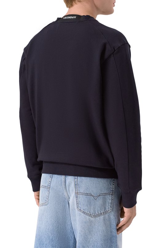 Хлопковый свитшот C.P. Company RCCMSS713A005086W Синий  RCCMSS713A005086W Фото 4