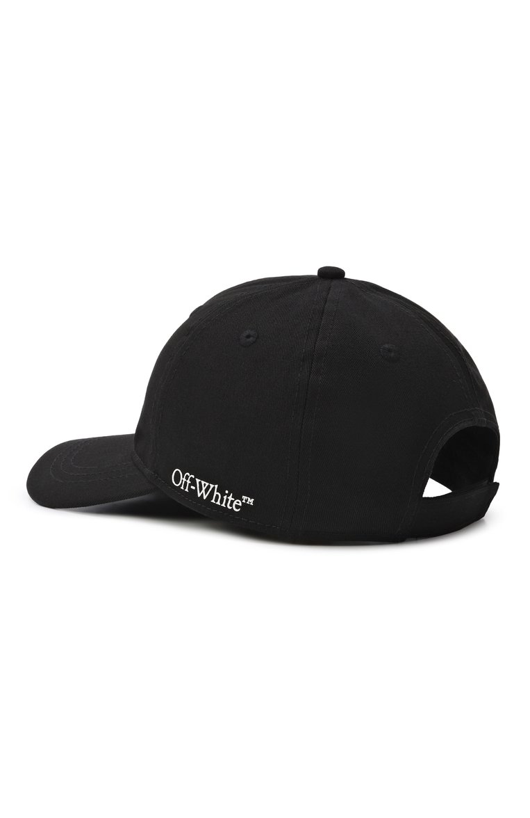 Детская хлопковая бейсболка OFF-WHITE черного цвета, арт. 0BLB002S25FAB001 | Фото 2 (Автоматизация состава: Проставлено; Материал: Текстиль, Хлопок; Нос: Не проставлено)
