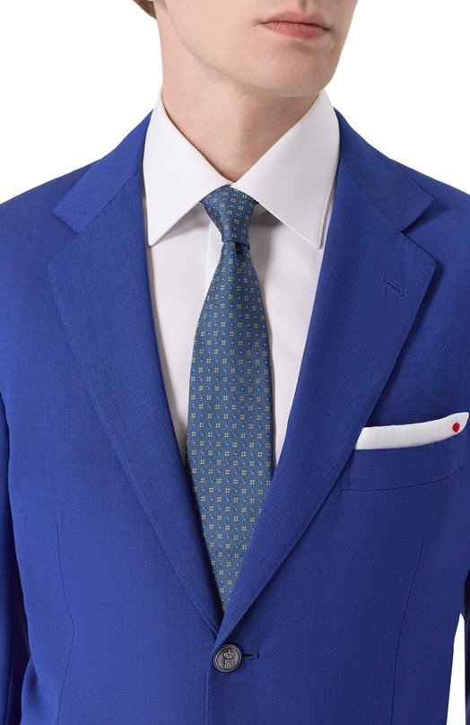 Шерстяной пиджак Kiton UG81K01X25 Синий  UG81K01X25 Фото 6
