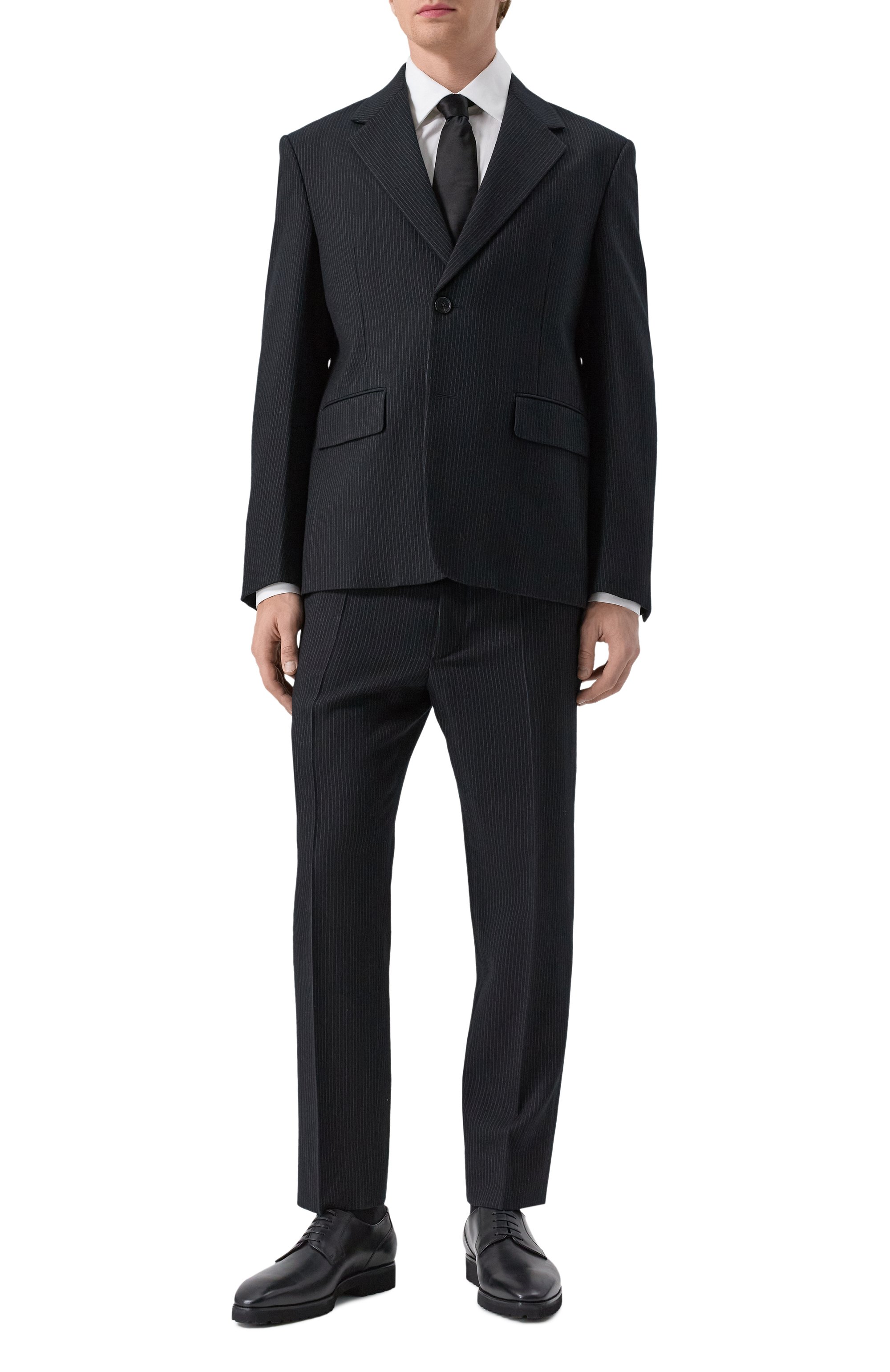 Шерстяные брюки PRADA, арт. UP0147-1ZCX-F0002-212, фото 2