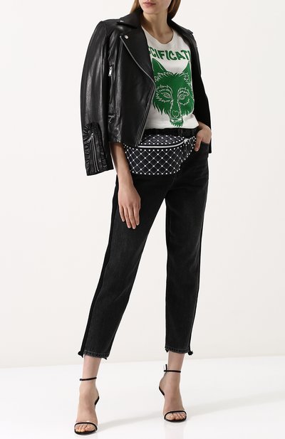 Хлопковая футболка свободного кроя с принтом GUCCI, арт. 492347/X3L33, фото 2