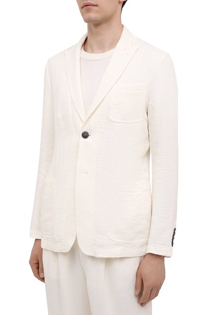 Льняной пиджак GIORGIO ARMANI, арт. 9SGGG076/T02P4, фото 3