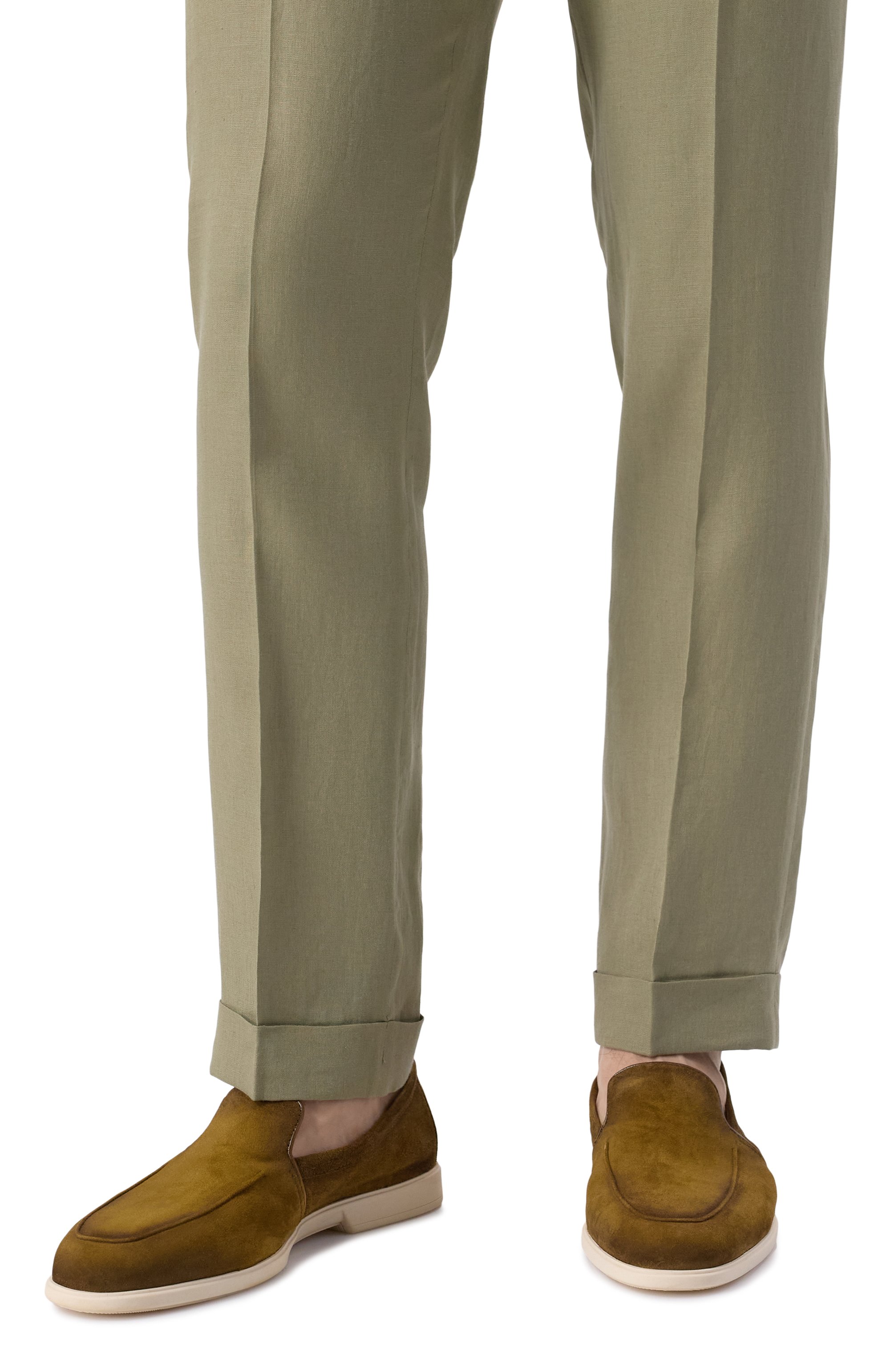 Замшевые лоферы malibu SANTONI, арт. MGAG18829TICSEAA, фото 3