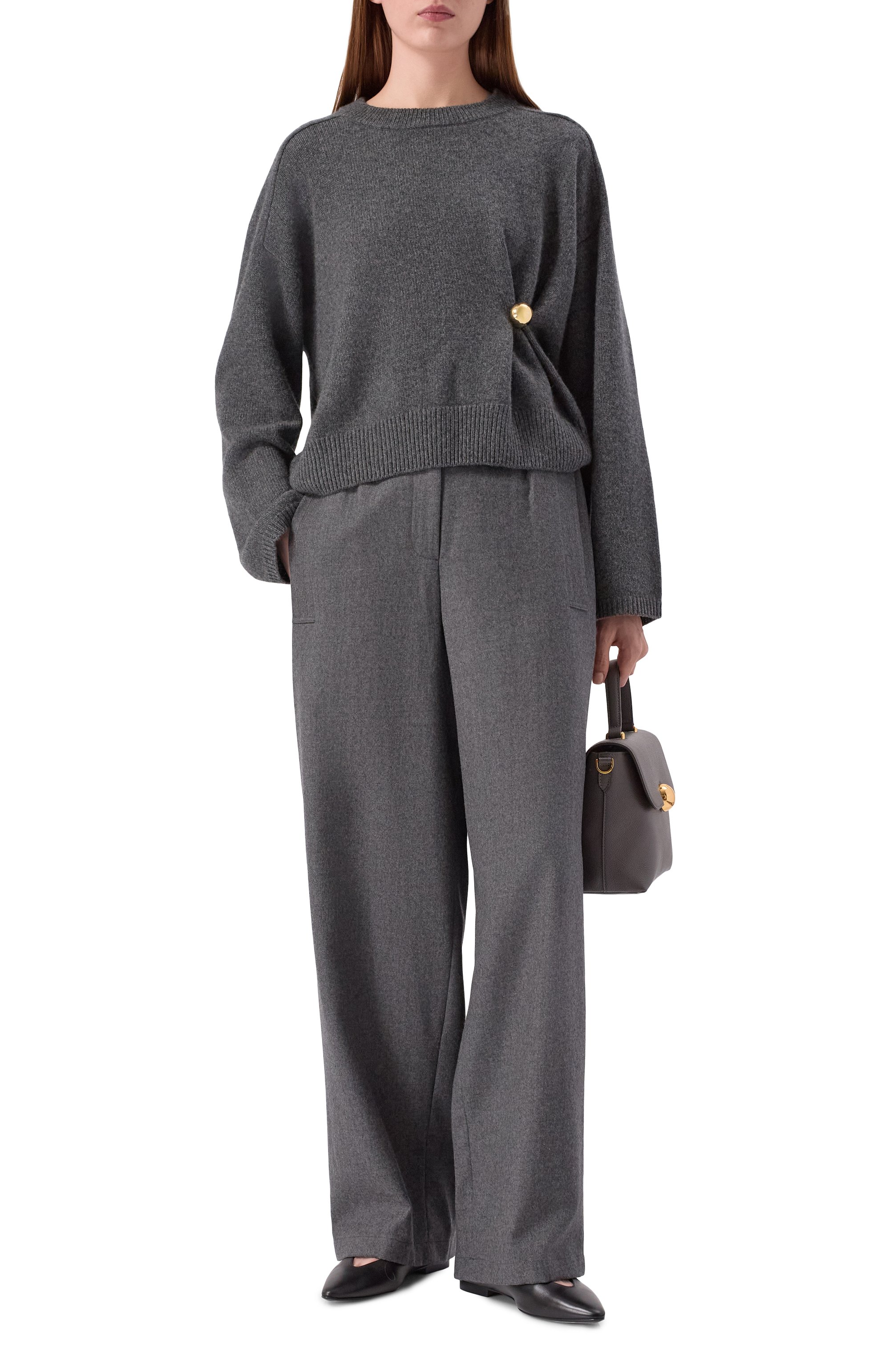 Шерстяные брюки LE17SEPTEMBRE, арт. LS2579PT002EGR, фото 2