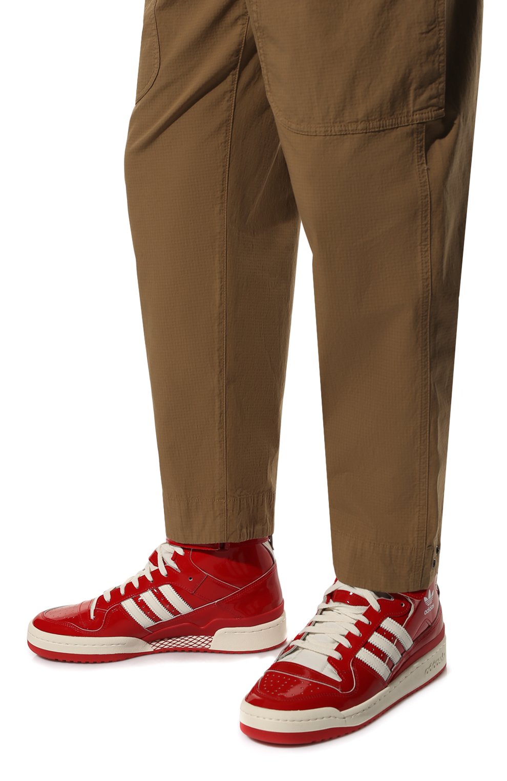 Кожаные кеды forum 84 high red patent ADIDAS ORIGINALS, арт. GY6973, фото 3