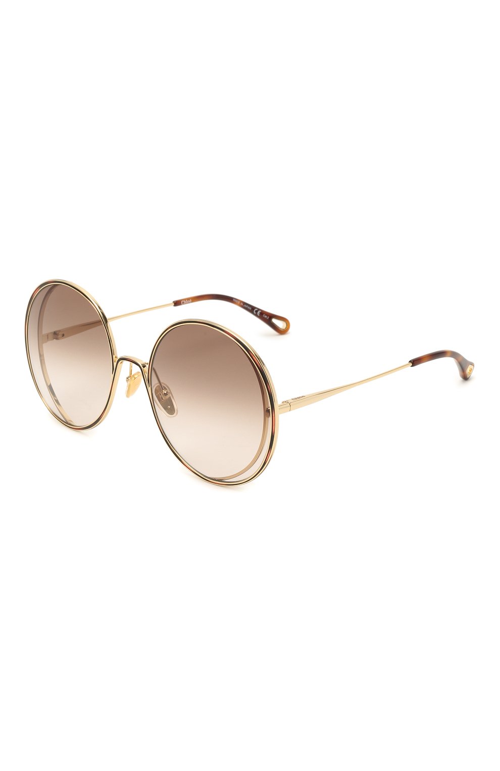 Солнцезащитные очки CHLOÉ коричневого цвета по цене 43700 руб., арт. CH0037S 001, фото 1 Солнцезащитные очки CHLOÉ, арт. CH0037S 001, фото 1