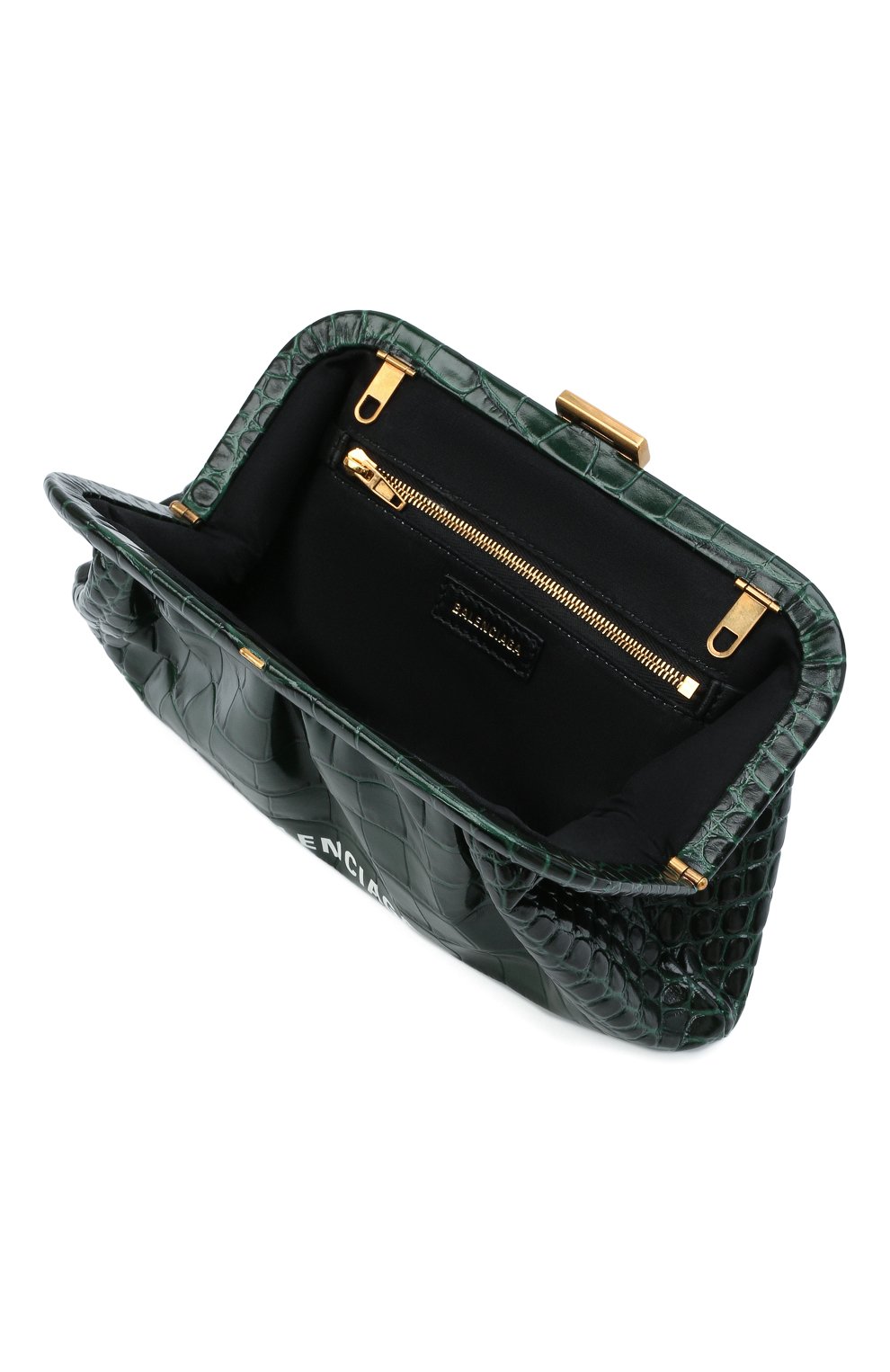 Клатч cloud xs BALENCIAGA изумрудного цвета по цене 67350 руб., арт. 618895/1R05M, фото 4 Клатч cloud xs BALENCIAGA, арт. 618895/1R05M, фото 4