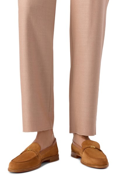 Замшевые лоферы SANTONI, арт. WUWG72069BA2SHMF, фото 2