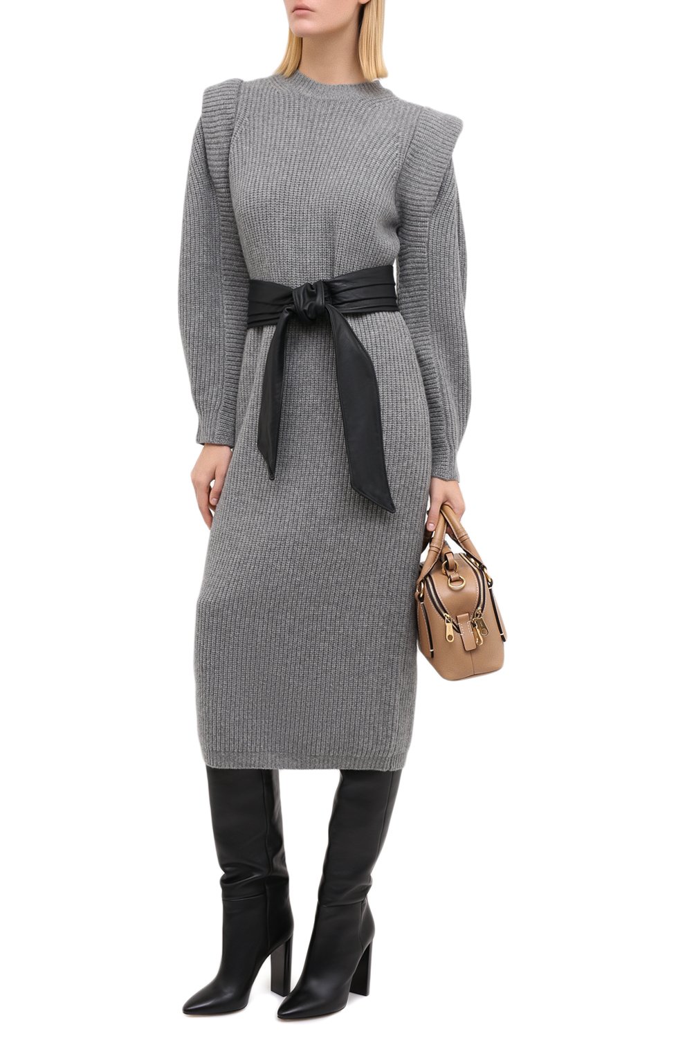 Платье из кашемира и шерсти ISABEL MARANT, арт. R01806-20A038I/BEA, фото 2