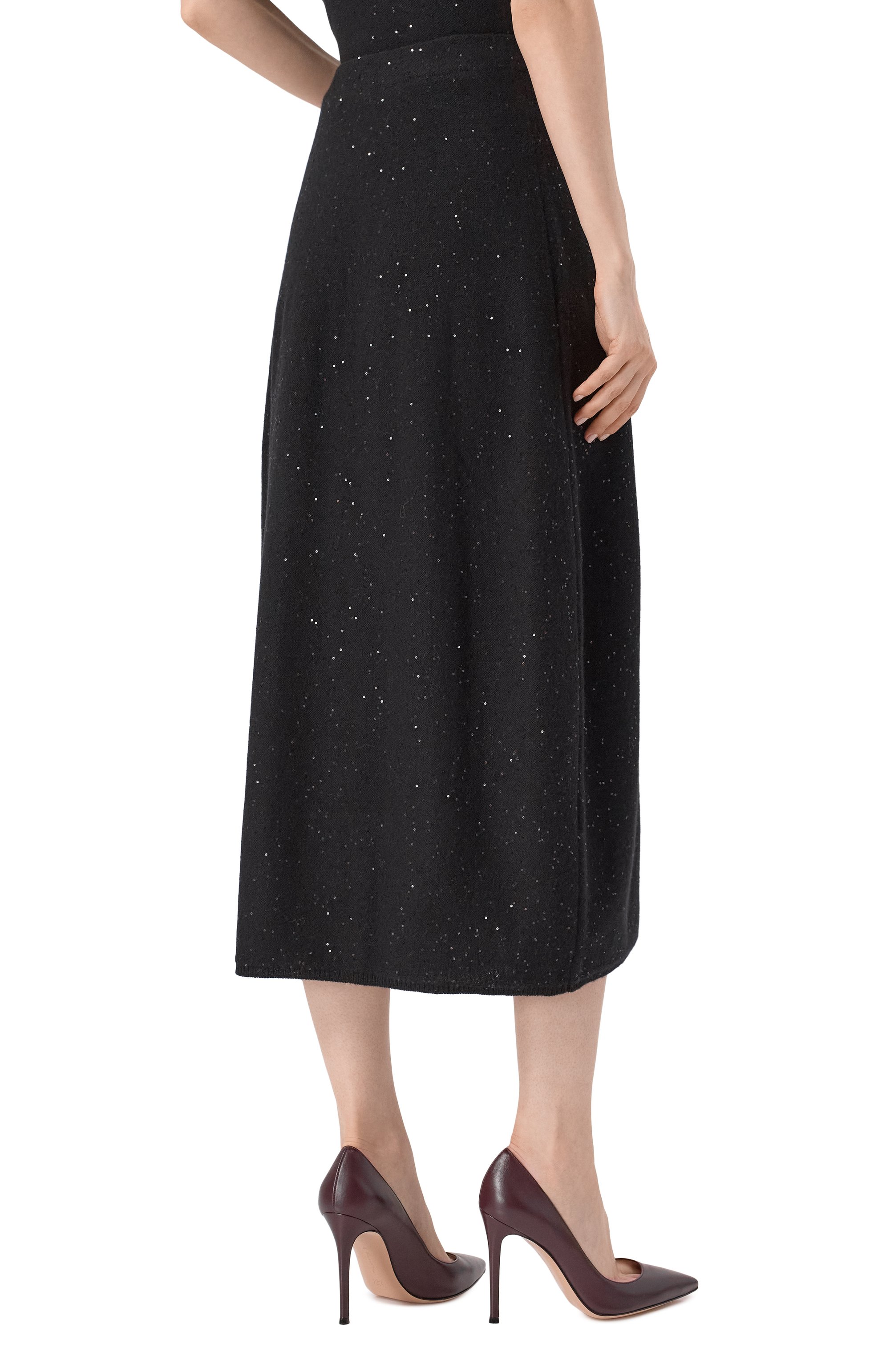 Юбка из шерсти и кашемира ANTONELLI FIRENZE черного цвета по цене 105000 руб., арт. 41621P/01725, фото 4 Юбка из шерсти и кашемира ANTONELLI FIRENZE, арт. 41621P/01725, фото 4