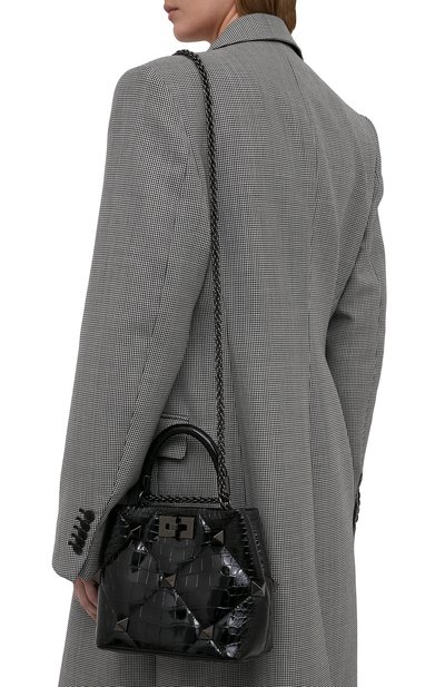 Сумка roman stud small из кожи аллигатора VALENTINO, арт. WW2B0I97/EQW/AMIS, фото 5