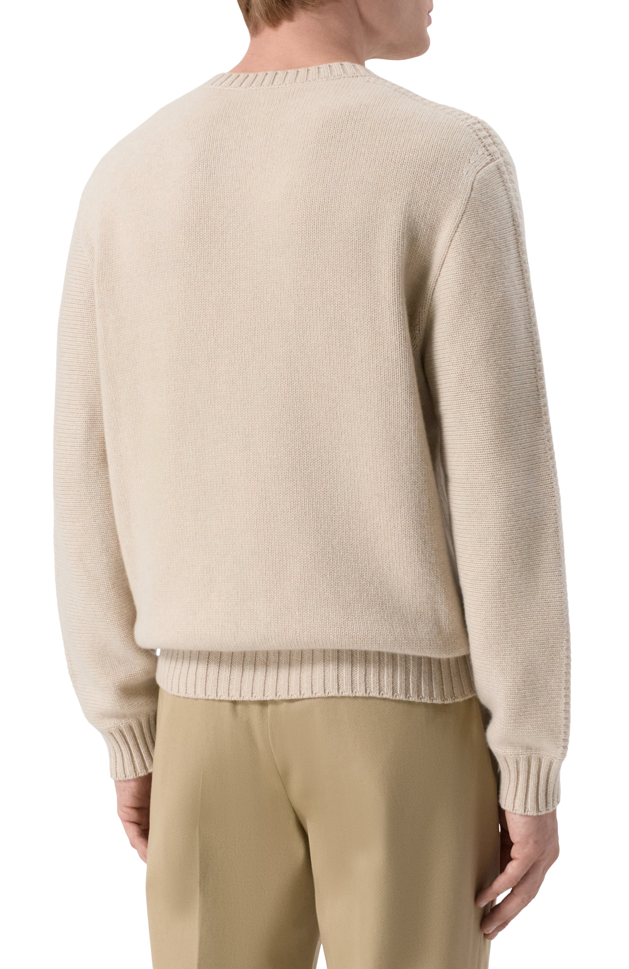 Кашемировый свитер LORO PIANA светло-бежевого цвета по цене 385500 руб., арт. FA05746, фото 4 Кашемировый свитер LORO PIANA, арт. FA05746, фото 4