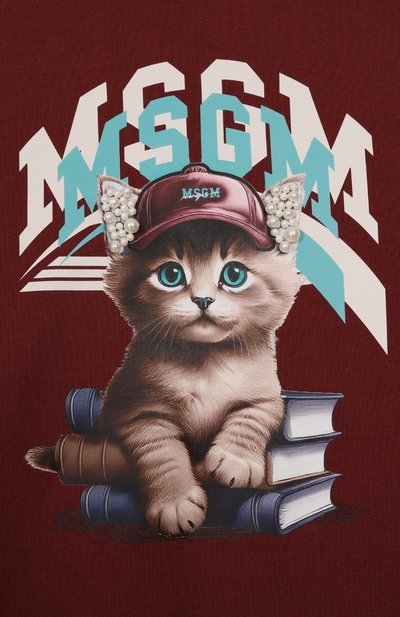 Хлопковый свитшот MSGM KIDS, арт. F5MSJGSW125, фото 3