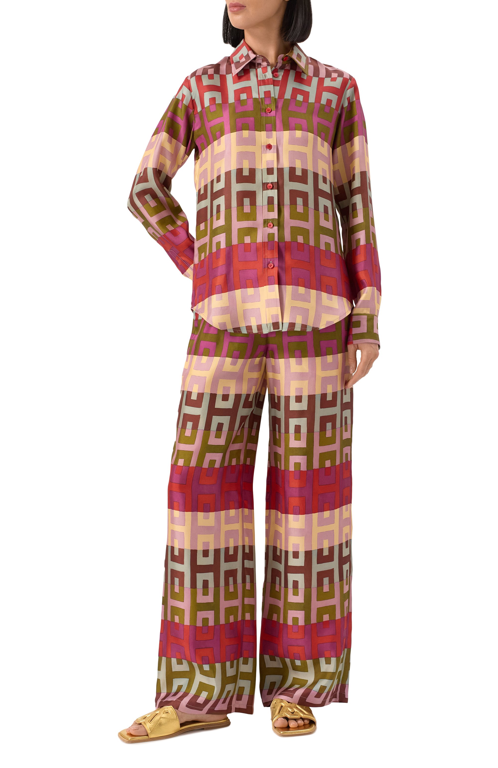 Шелковая блузка LORENA ANTONIAZZI, арт. P2565CA12A/4886, фото 2